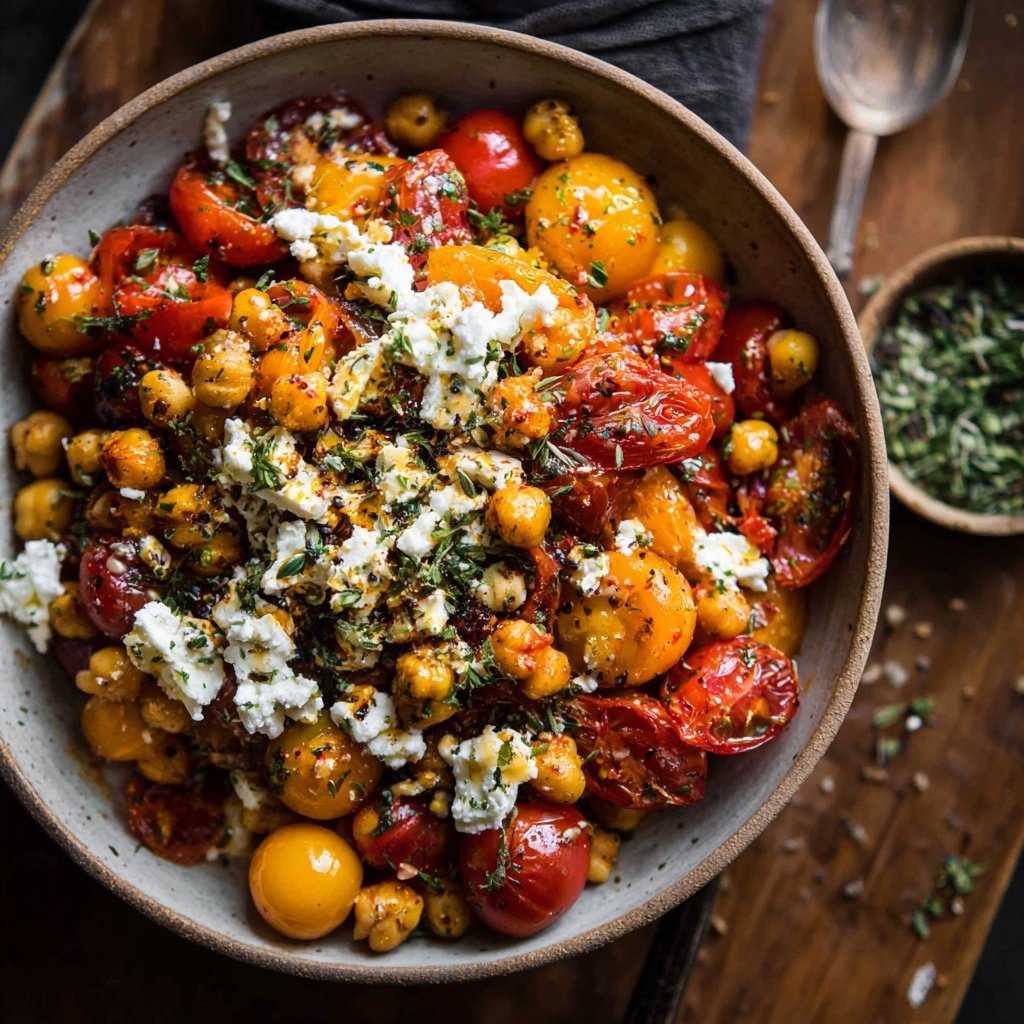 Mediterranean Chickpea Tomato Bowl