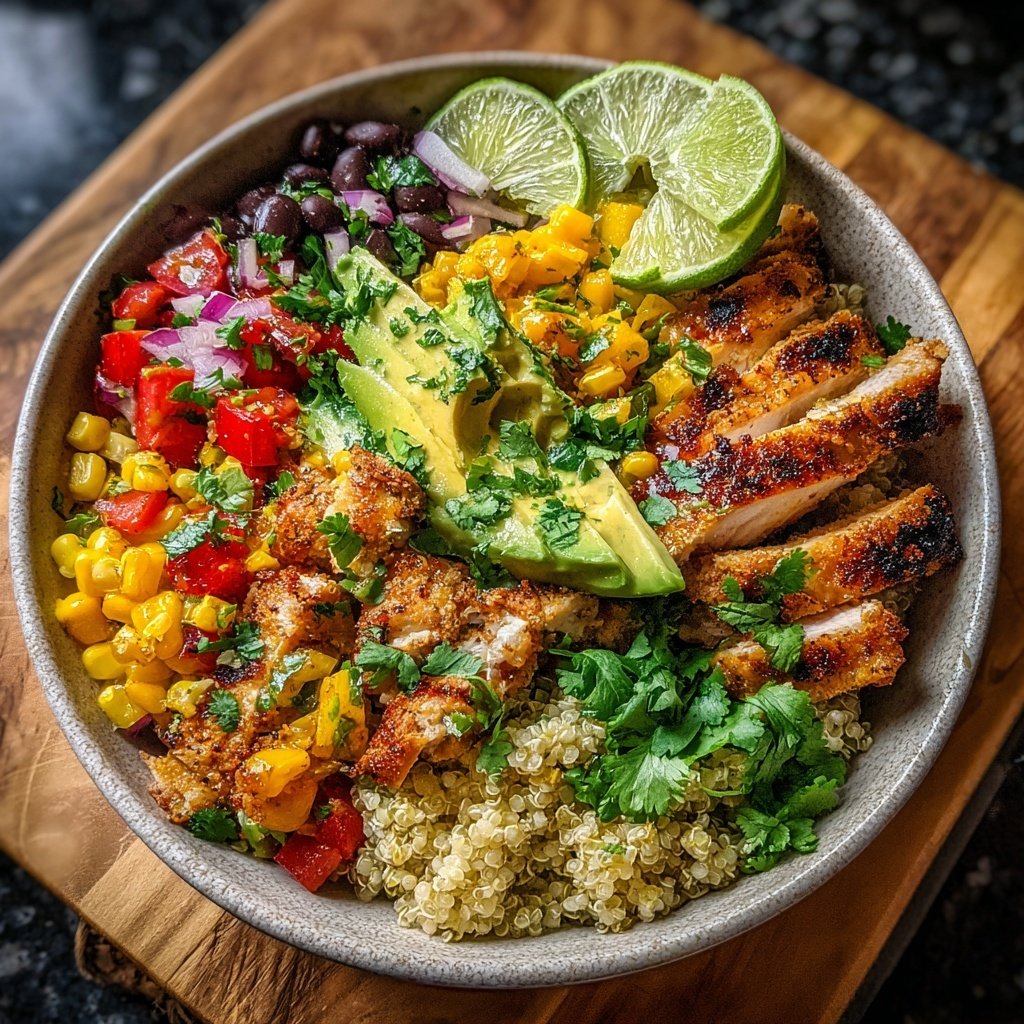 Healthy Chicken Burrito Bowl