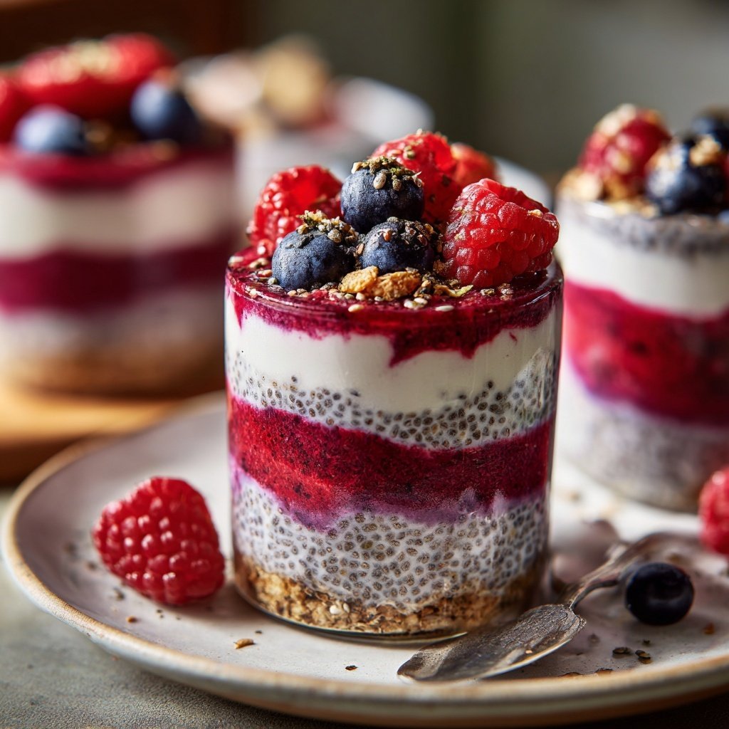 Berry Chia Yogurt Breakfast Cups