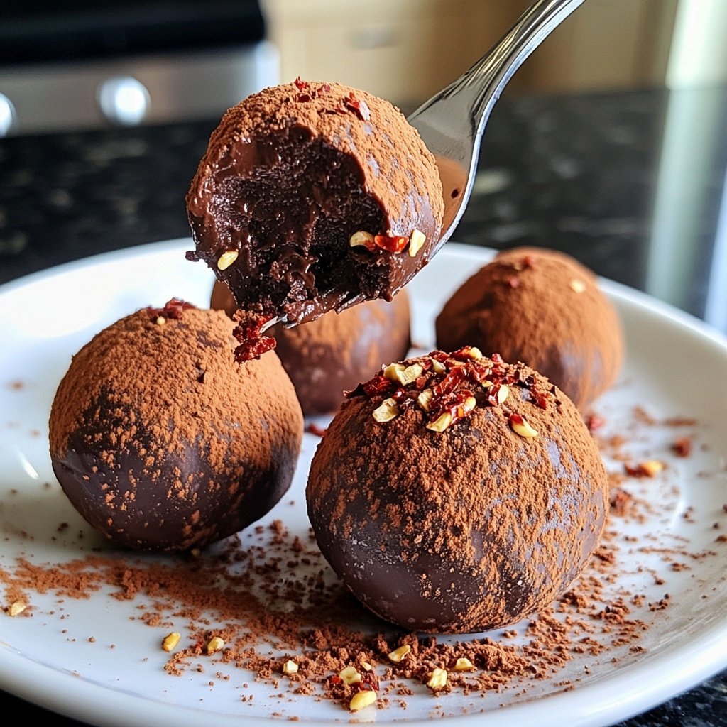 Chocolate Chili Truffles