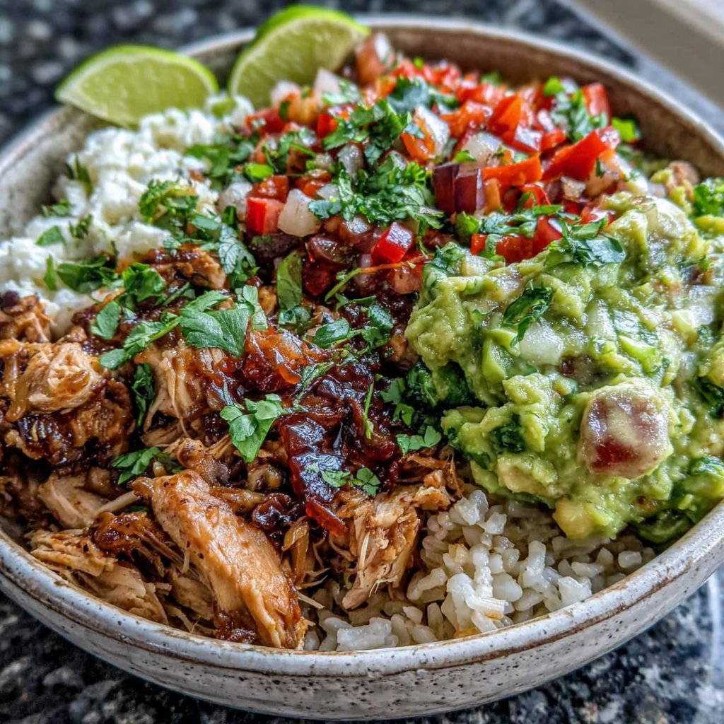 High Protein Chicken Burrito Bowl
