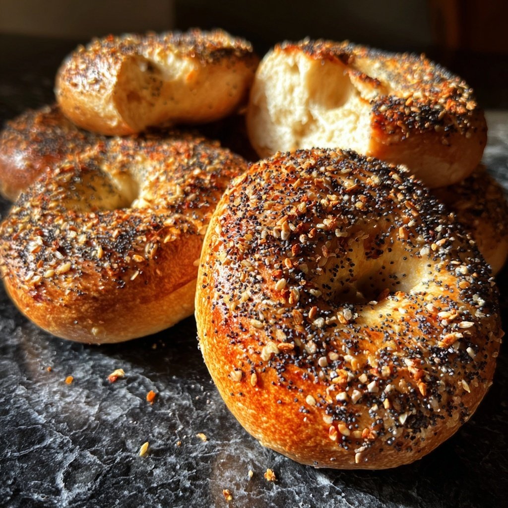 Protein Bagels With Poppy Seeds