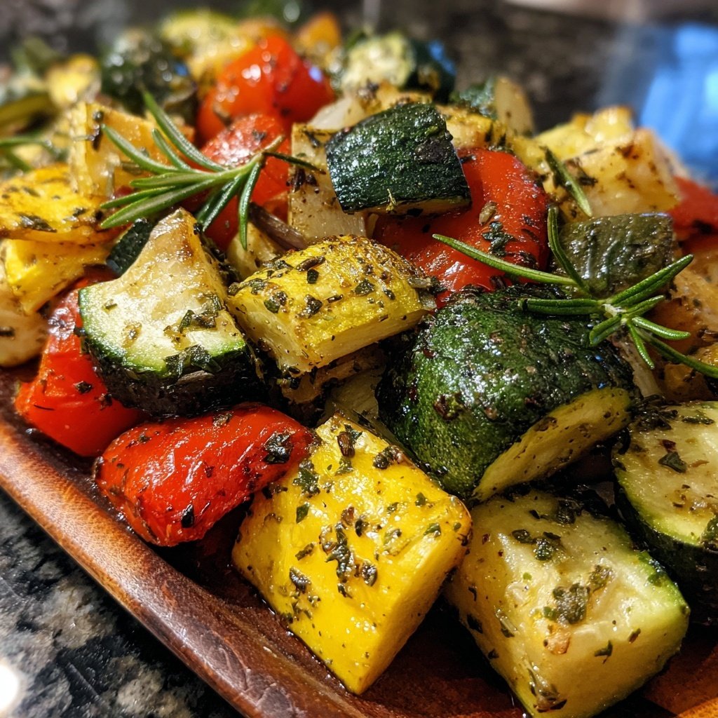 Garlic Herb Roasted Veggie Medley