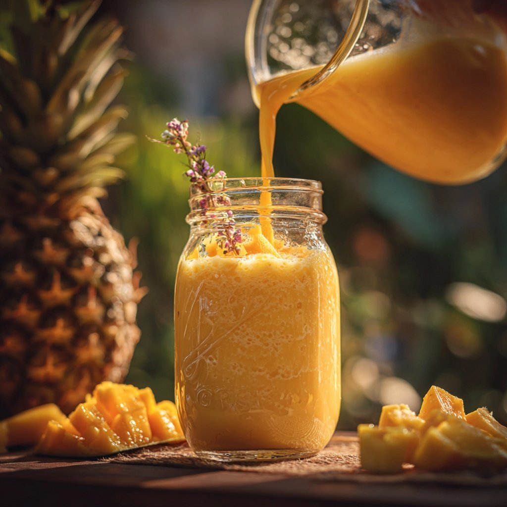 Mango Pineapple Breakfast Smoothie