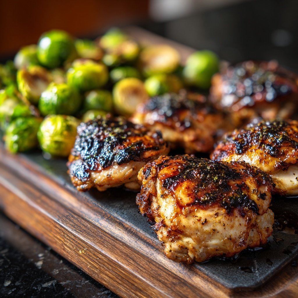 Healthy Chicken With Roasted Brussels Sprouts