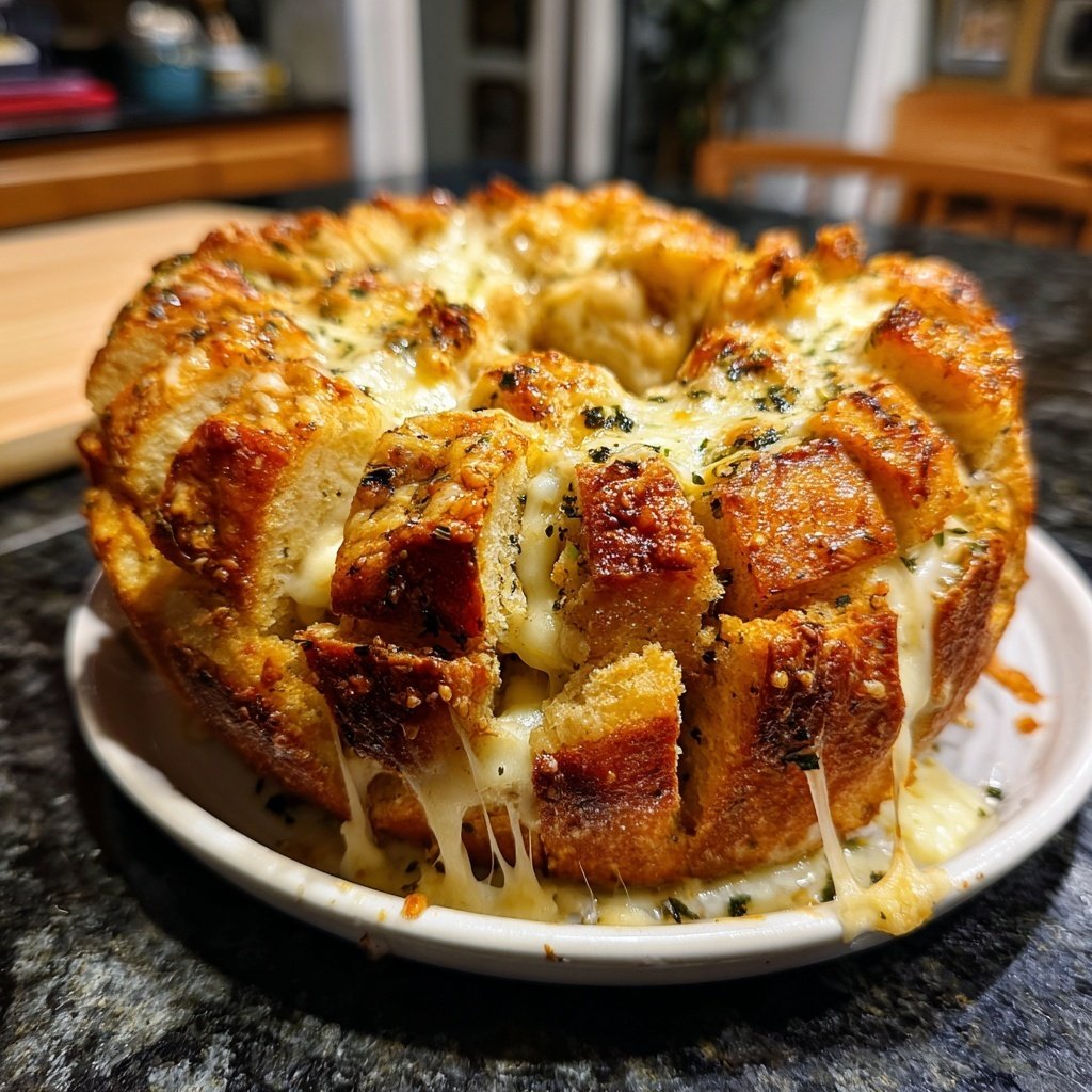 Super Bowl Party Food Cheesy Pull Apart Bread
