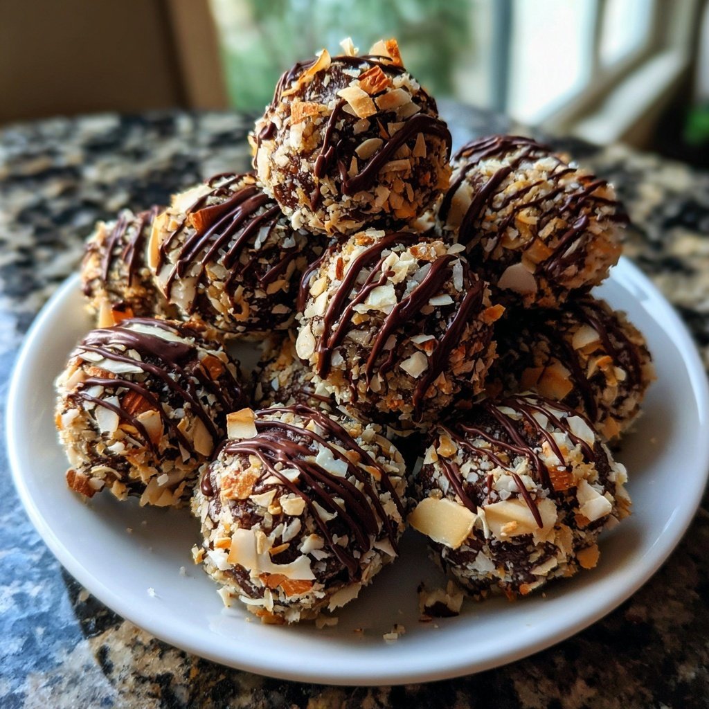 Chocolate Almond Coconut Bites