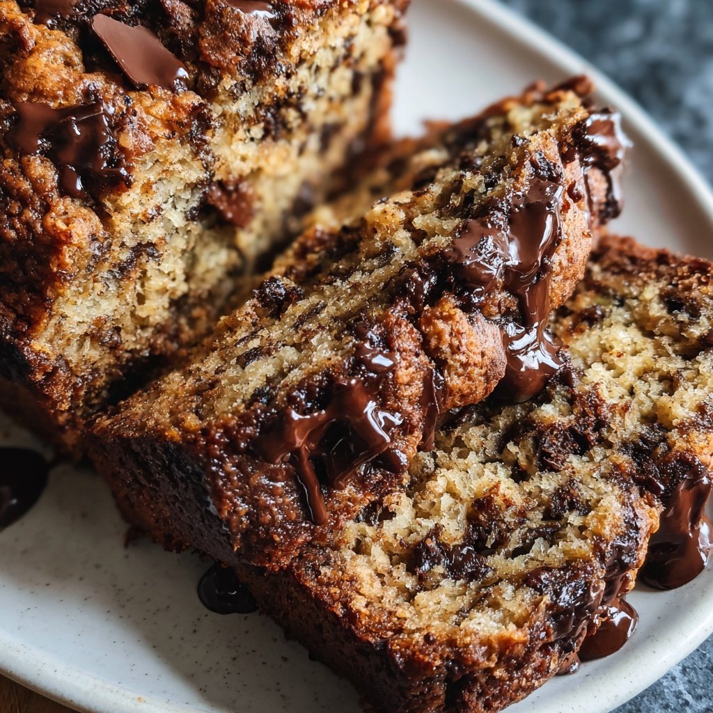 Super Bowl Dessert Chocolate Banana Bread