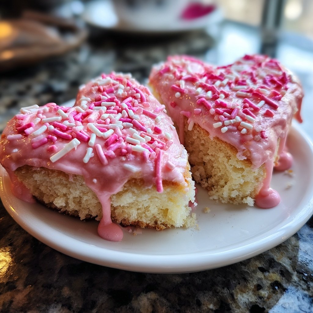 Mini Valentine Cakes for Two