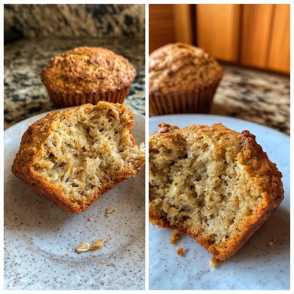 Healthy Banana Oat Muffins