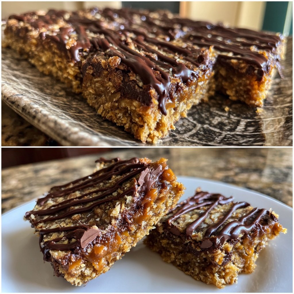 Chocolate Date Tahini Squares