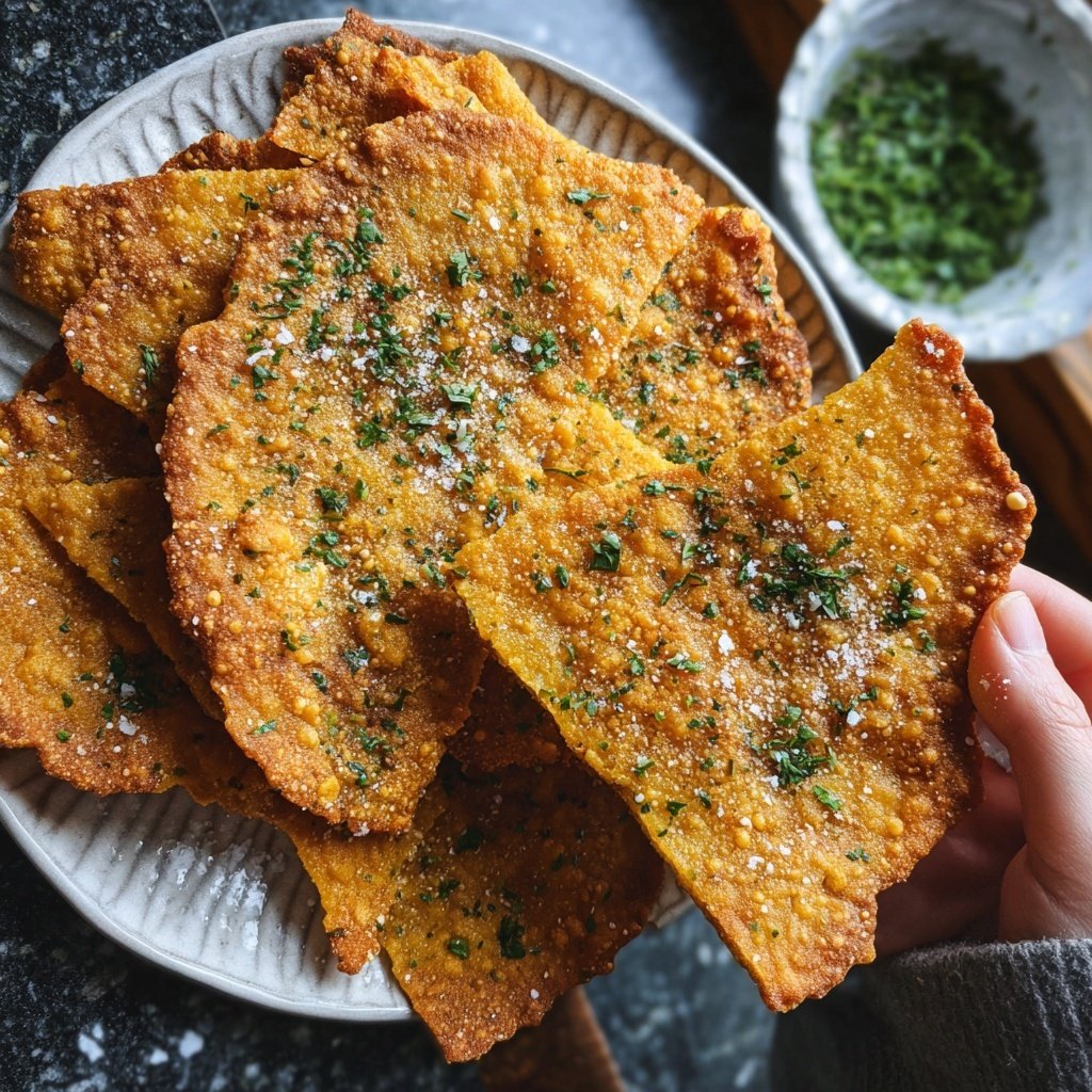 Crispy Chickpea Flatbread Snacks